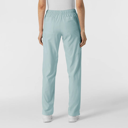Wink Scrubs Women's Flat Front Cargo Scrub Pant Sky Blue | scrub-supply.com