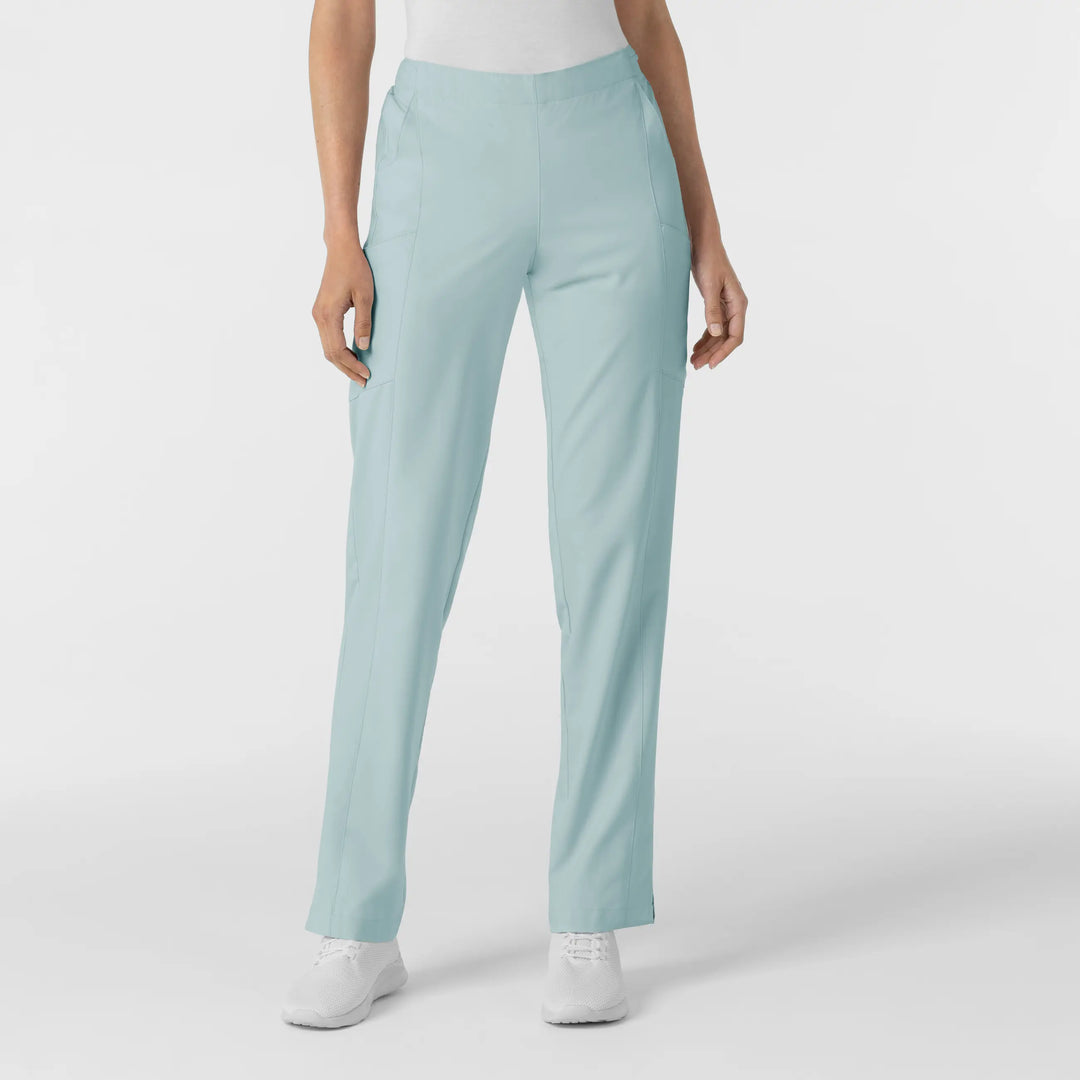 Wink Scrubs Women's Flat Front Cargo Scrub Pant Sky Blue | scrub-supply.com