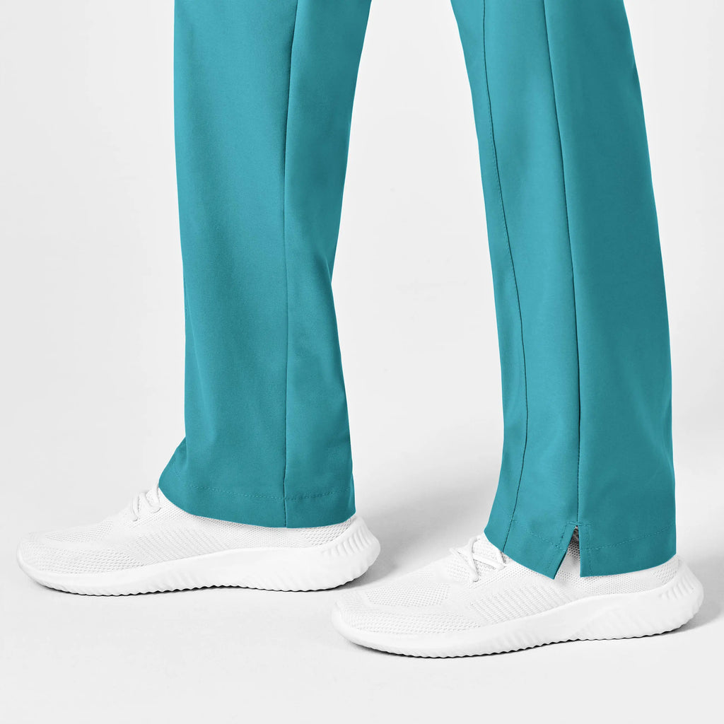 Wink Scrubs Women's Flat Front Cargo Scrub Pant Teal | scrub-supply.com