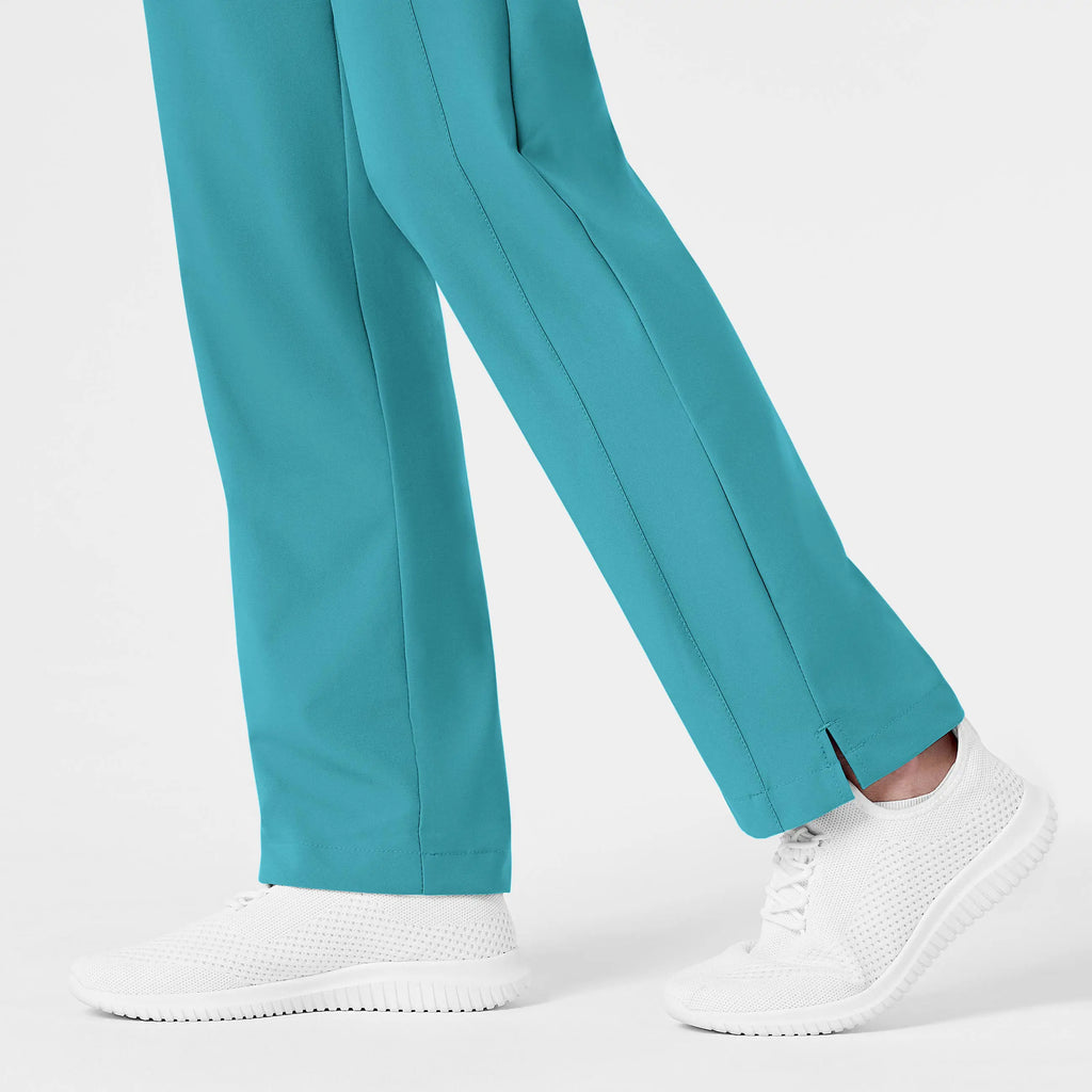 Wink Scrubs Women's Flat Front Cargo Scrub Pant Teal | scrub-supply.com