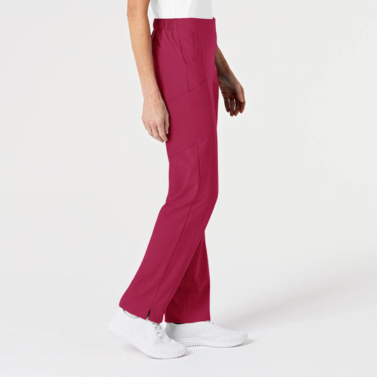 Wink Scrubs Women's Flat Front Cargo Scrub Pant Viva Magenta | scrub-supply.com