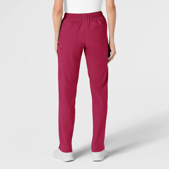 Wink Scrubs Women's Flat Front Cargo Scrub Pant Viva Magenta | scrub-supply.com