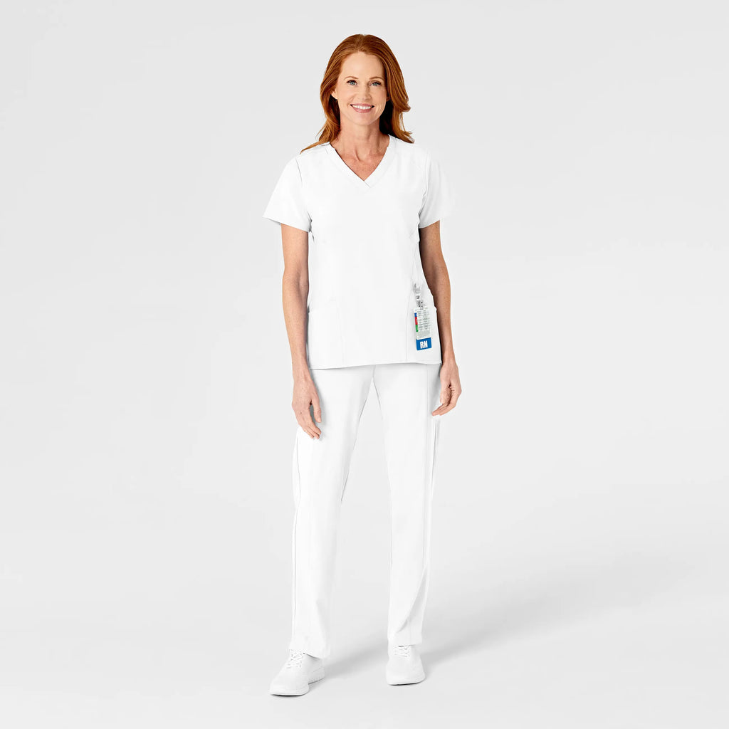 Wink Scrubs Women's Flat Front Cargo Scrub Pant White | scrub-supply.com