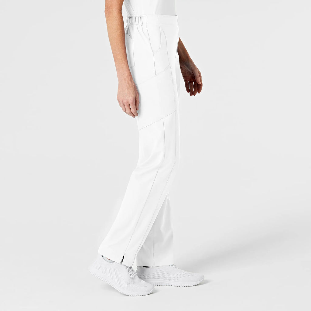 Wink Scrubs Women's Flat Front Cargo Scrub Pant White | scrub-supply.com