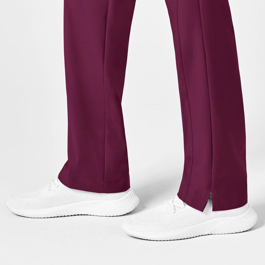 Wink Scrubs Women's Flat Front Cargo Scrub Pant Wine | scrub-supply.com