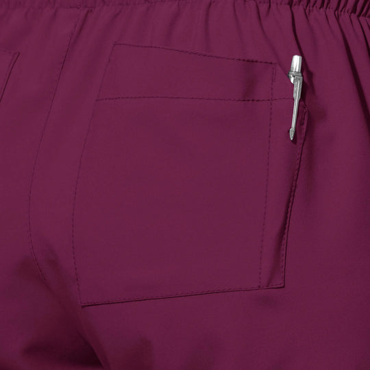 Wink Scrubs Women's Flat Front Cargo Scrub Pant Wine | scrub-supply.com