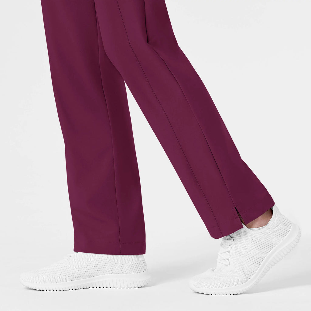 Wink Scrubs Women's Flat Front Cargo Scrub Pant Wine | scrub-supply.com