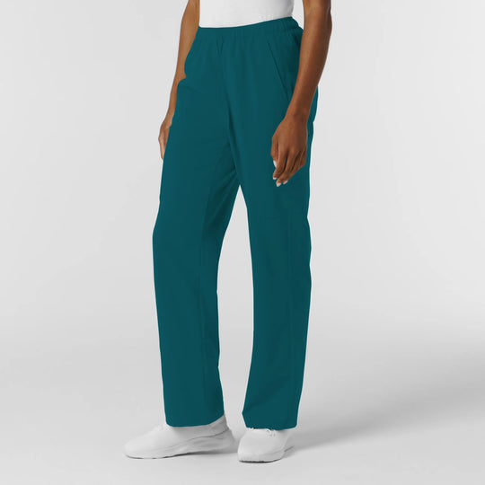 Wink Scrubs Women's NURTUR Straight Leg Cargo Scrub Pant Caribbean Blue | scrub-supply.com