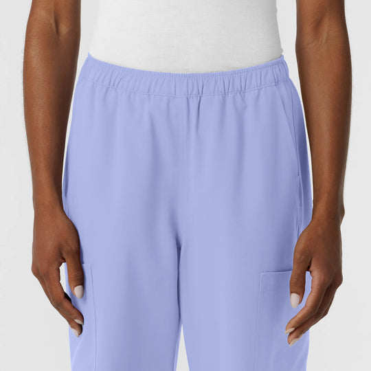 Wink Scrubs Women's NURTUR Straight Leg Cargo Scrub Pant Ceil Blue | scrub-supply.com
