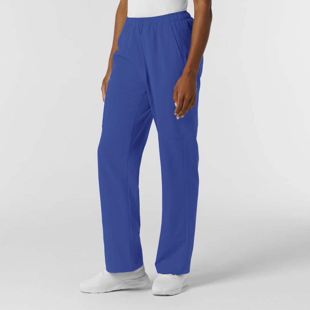 Wink Scrubs Women's NURTUR Straight Leg Cargo Scrub Pant Galaxy Blue | scrub-supply.com