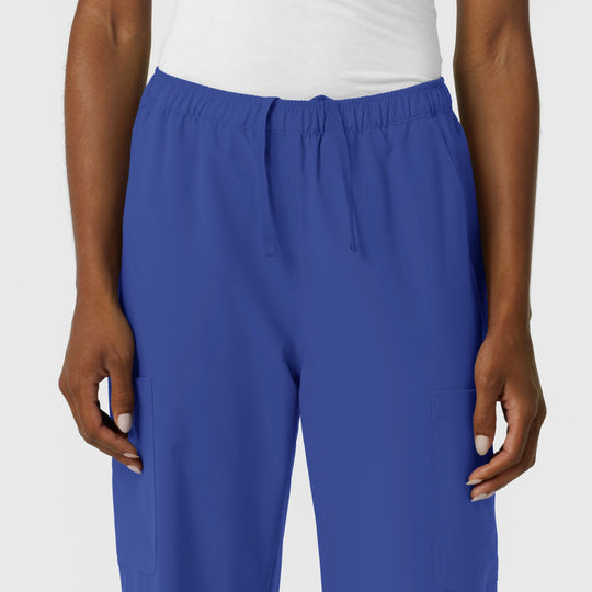 Wink Scrubs Women's NURTUR Straight Leg Cargo Scrub Pant Galaxy Blue | scrub-supply.com