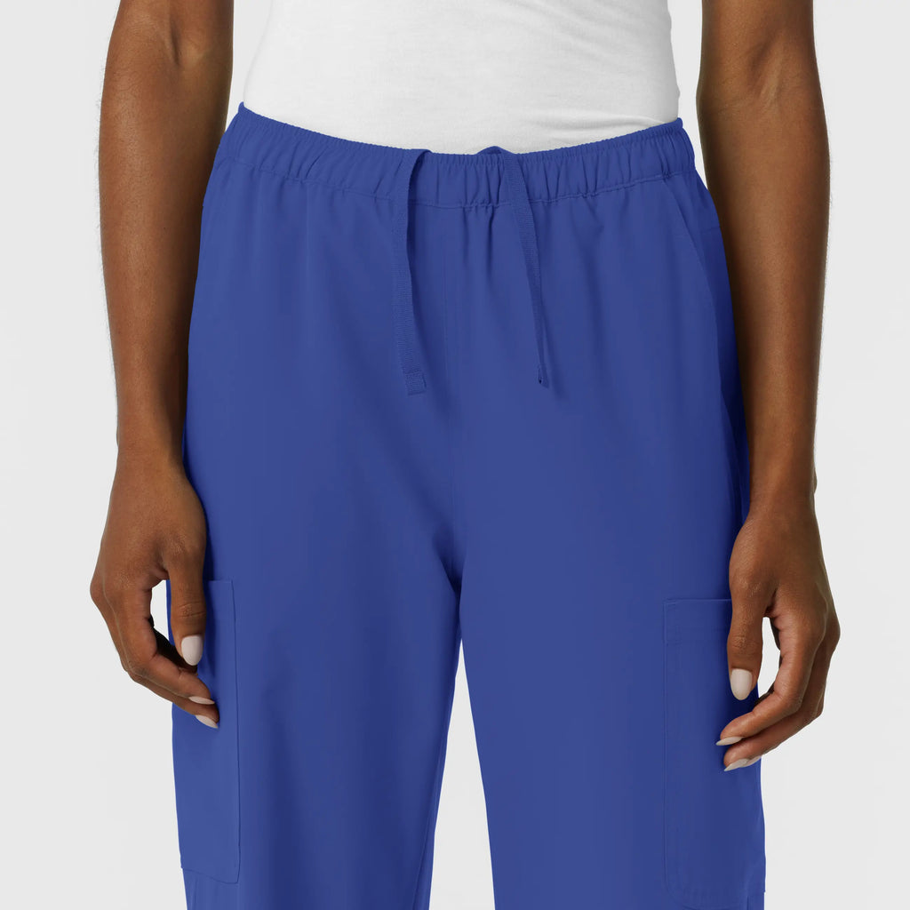 Wink Scrubs Women's NURTUR Straight Leg Cargo Scrub Pant Galaxy Blue | scrub-supply.com
