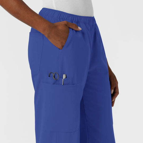 Wink Scrubs Women's NURTUR Straight Leg Cargo Scrub Pant Galaxy Blue | scrub-supply.com