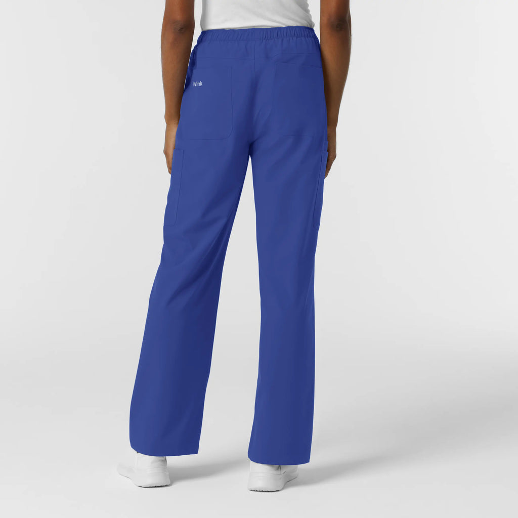 Wink Scrubs Women's NURTUR Straight Leg Cargo Scrub Pant Galaxy Blue | scrub-supply.com