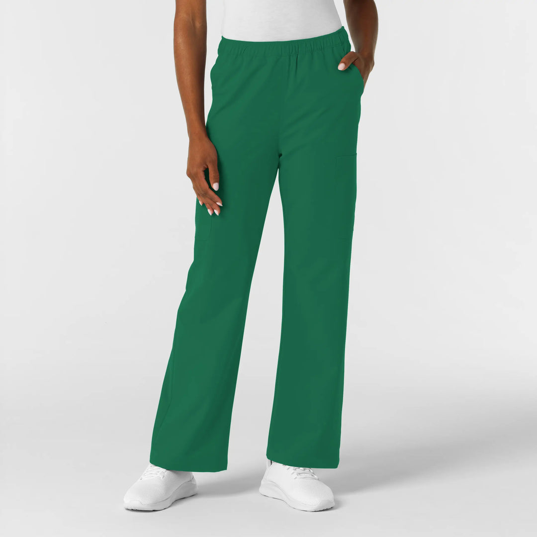 Wink Scrubs Women's NURTUR Straight Leg Cargo Scrub Pant Hunter | scrub-supply.com
