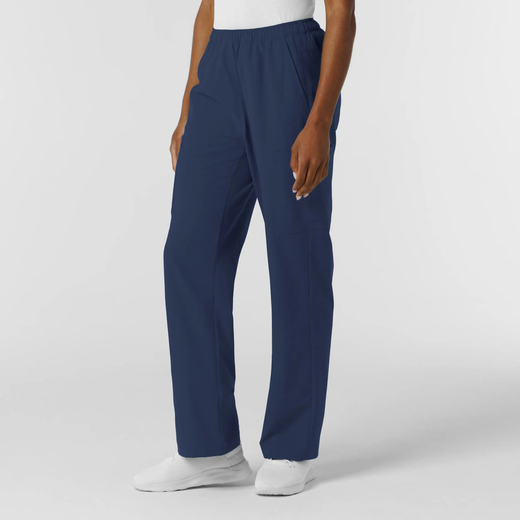 Wink Scrubs Women's NURTUR Straight Leg Cargo Scrub Pant Navy | scrub-supply.com