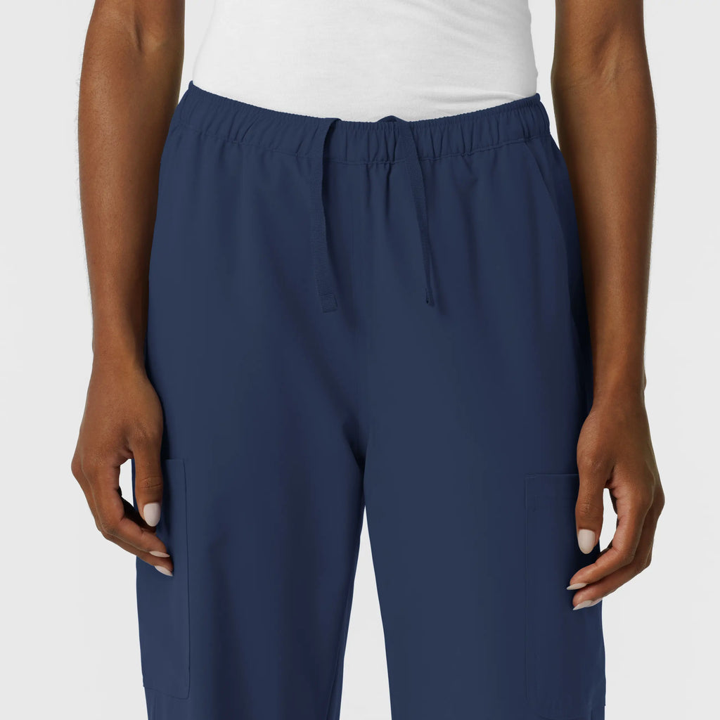 Wink Scrubs Women's NURTUR Straight Leg Cargo Scrub Pant Navy | scrub-supply.com