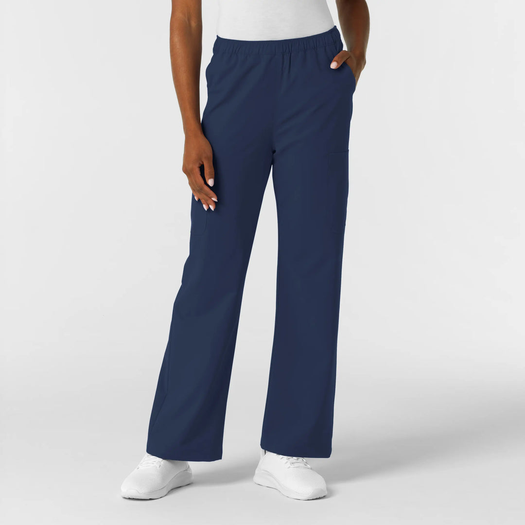 Wink Scrubs Women's NURTUR Straight Leg Cargo Scrub Pant Navy | scrub-supply.com