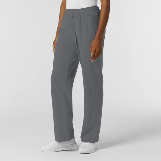 Wink Scrubs Women's NURTUR Straight Leg Cargo Scrub Pant Pewter | scrub-supply.com