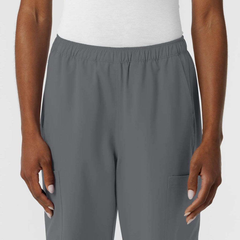 Wink Scrubs Women's NURTUR Straight Leg Cargo Scrub Pant Pewter | scrub-supply.com
