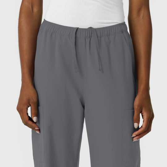 Wink Scrubs Women's NURTUR Straight Leg Cargo Scrub Pant Pewter | scrub-supply.com