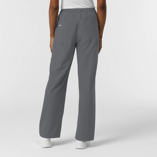 Wink Scrubs Women's NURTUR Straight Leg Cargo Scrub Pant Pewter | scrub-supply.com