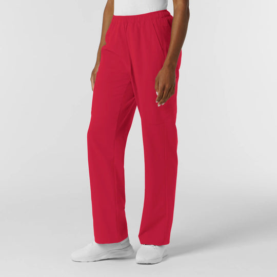 Wink Scrubs Women's NURTUR Straight Leg Cargo Scrub Pant Red | scrub-supply.com