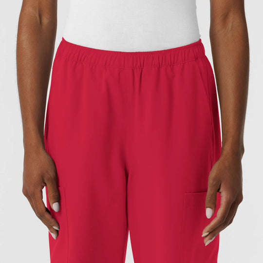 Wink Scrubs Women's NURTUR Straight Leg Cargo Scrub Pant Red | scrub-supply.com