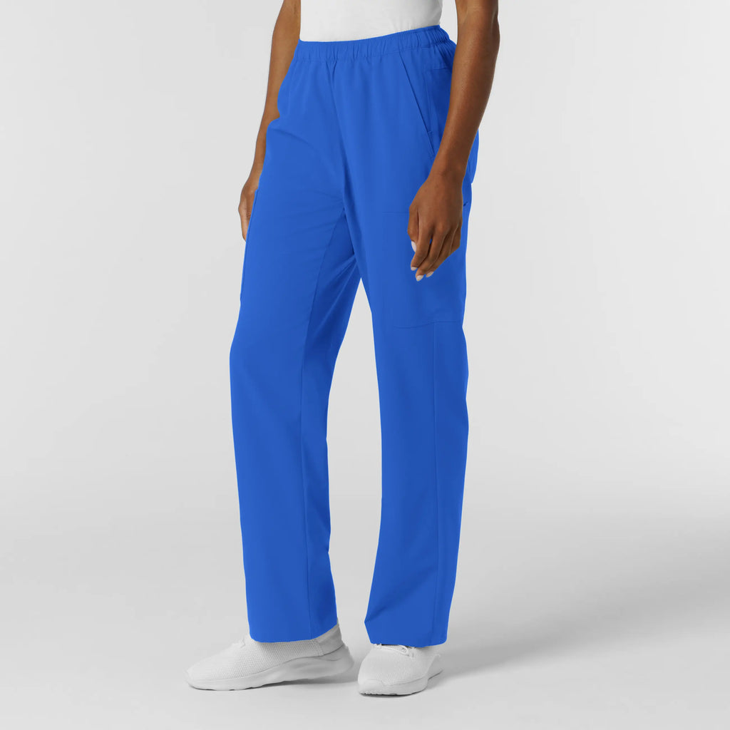 Wink Scrubs Women's NURTUR Straight Leg Cargo Scrub Pant Royal Blue | scrub-supply.com