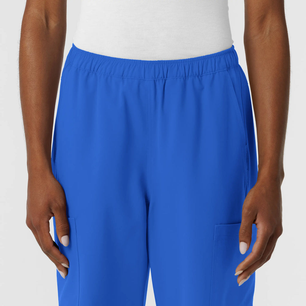 Wink Scrubs Women's NURTUR Straight Leg Cargo Scrub Pant Royal Blue | scrub-supply.com