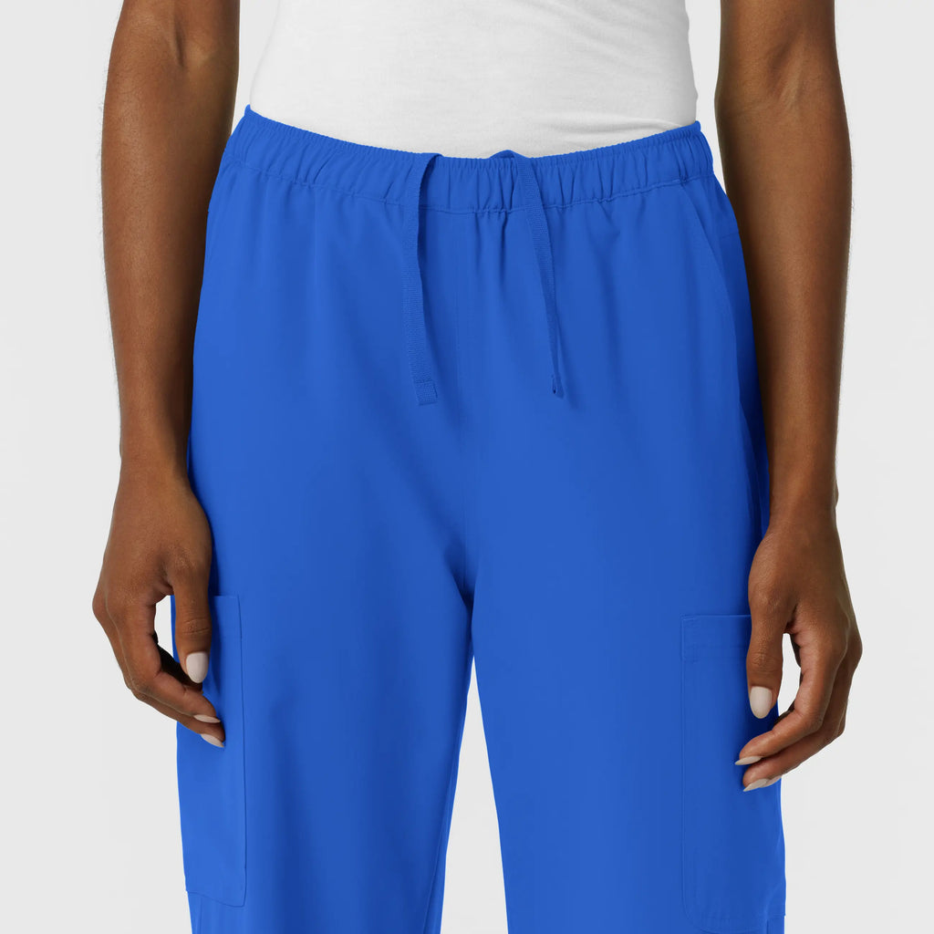 Wink Scrubs Women's NURTUR Straight Leg Cargo Scrub Pant Royal Blue | scrub-supply.com