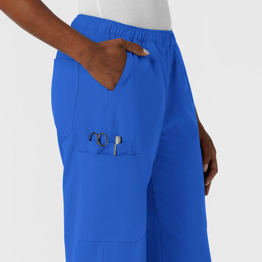 Wink Scrubs Women's NURTUR Straight Leg Cargo Scrub Pant Royal Blue | scrub-supply.com