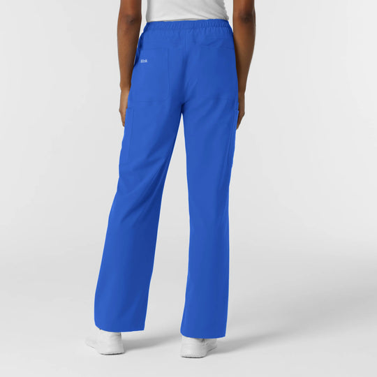 Wink Scrubs Women's NURTUR Straight Leg Cargo Scrub Pant Royal Blue | scrub-supply.com