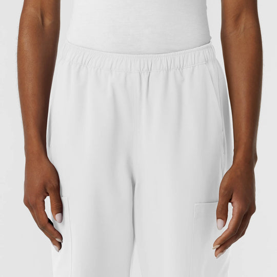 Wink Scrubs Women's NURTUR Straight Leg Cargo Scrub Pant White | scrub-supply.com