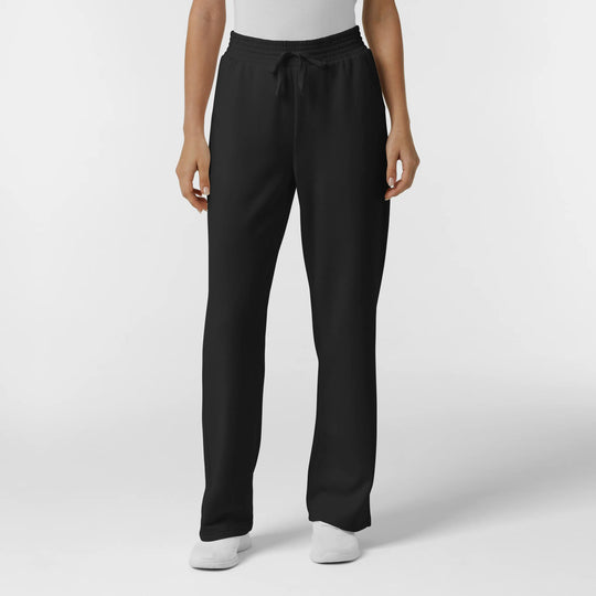Wink Scrubs Women's Wide Leg Pant Black | scrub-supply.com