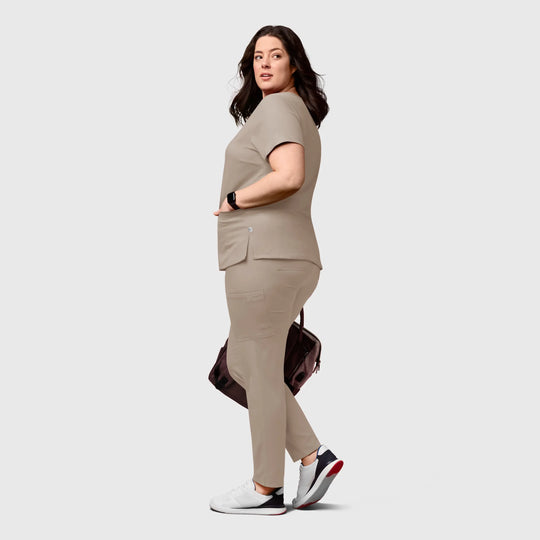 Wink Scrubs Women's Cargo Straight Slim Leg Scrub Pant Haze | scrub-supply.com