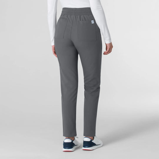 Wink Scrubs Women's Cargo Straight Slim Leg Scrub Pant Pewter | scrub-supply.com