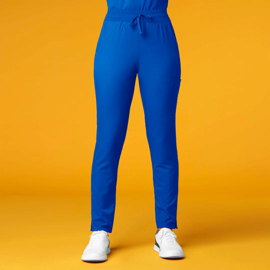 Wink Scrubs Women's Cargo Straight Slim Leg Scrub Pant Royal Blue | scrub-supply.com