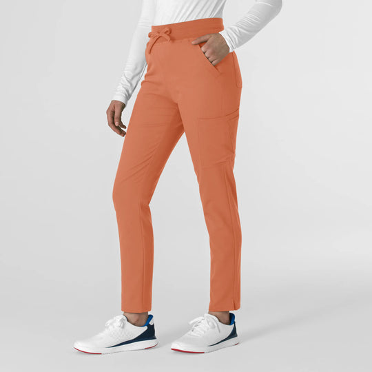 Wink Scrubs Women's Cargo Straight Slim Leg Scrub Pant Terracotta | scrub-supply.com