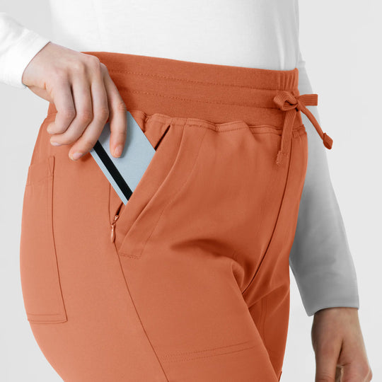 Wink Scrubs Women's Cargo Straight Slim Leg Scrub Pant Terracotta | scrub-supply.com