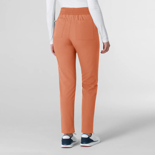 Wink Scrubs Women's Cargo Straight Slim Leg Scrub Pant Terracotta | scrub-supply.com