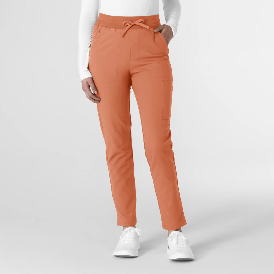 Wink Scrubs Women's Cargo Straight Slim Leg Scrub Pant Terracotta | scrub-supply.com
