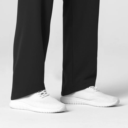 Wink Scrubs Women's Stovepipe High-Low Hem Scrub Pant Black | scrub-supply.com