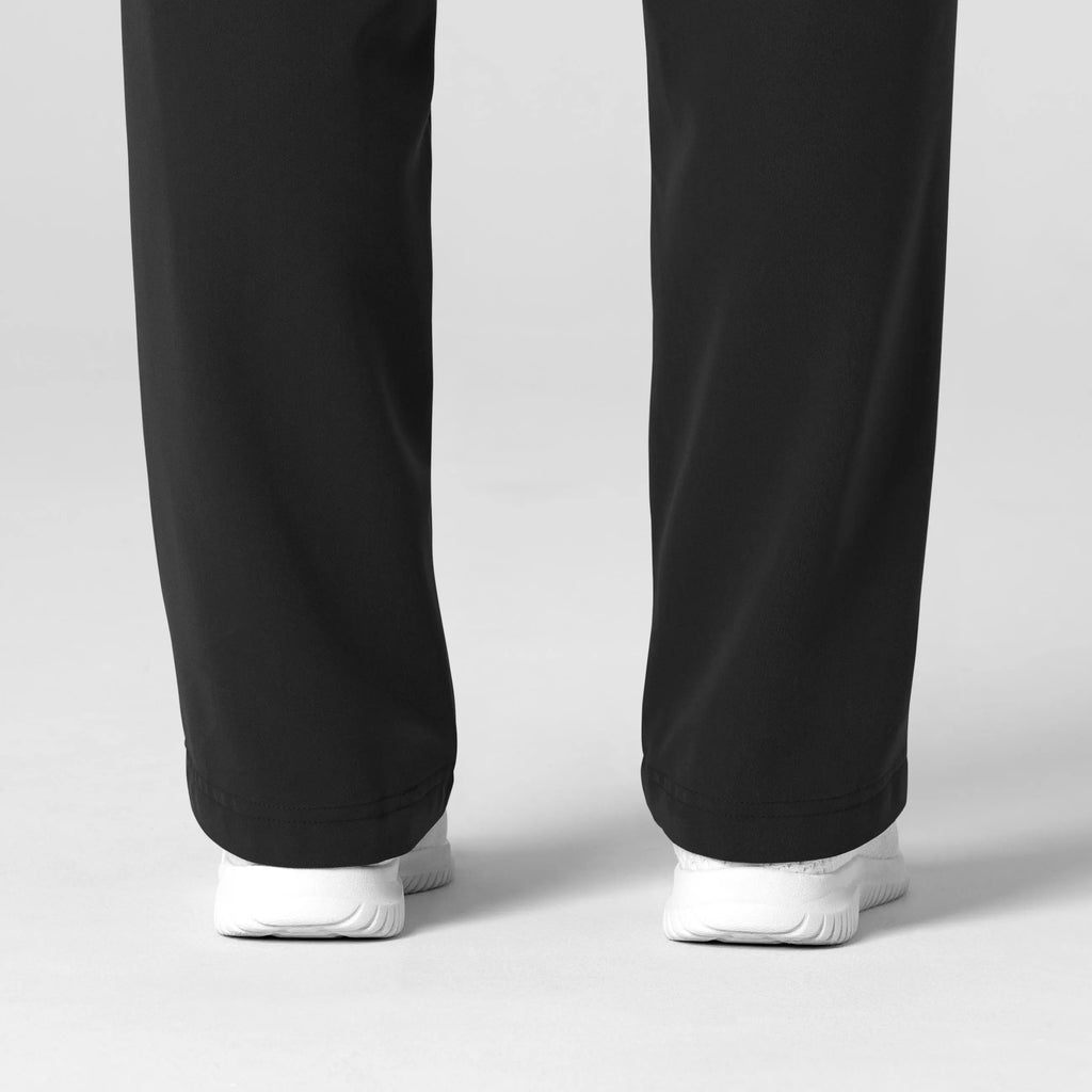 Wink Scrubs Women's Stovepipe High-Low Hem Scrub Pant Black | scrub-supply.com