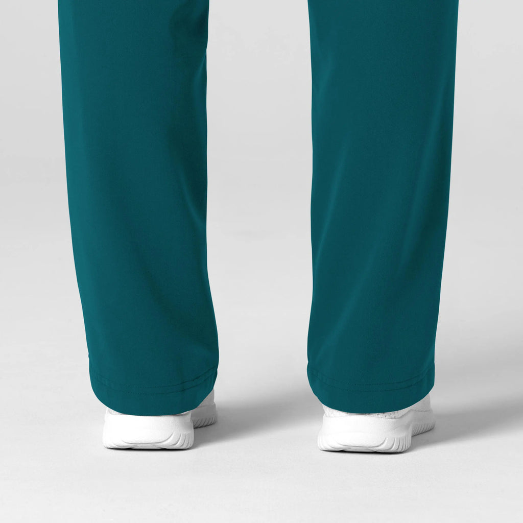 Wink Scrubs Women's Stovepipe High-Low Hem Scrub Pant Caribbean Blue | scrub-supply.com