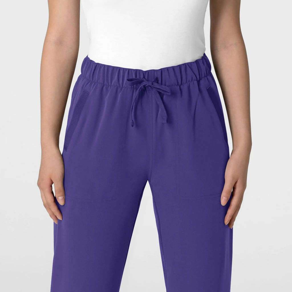 Wink Scrubs Women's Stovepipe High-Low Hem Scrub Pant Grape | scrub-supply.com