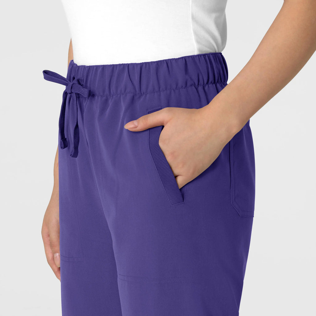 Wink Scrubs Women's Stovepipe High-Low Hem Scrub Pant Grape | scrub-supply.com