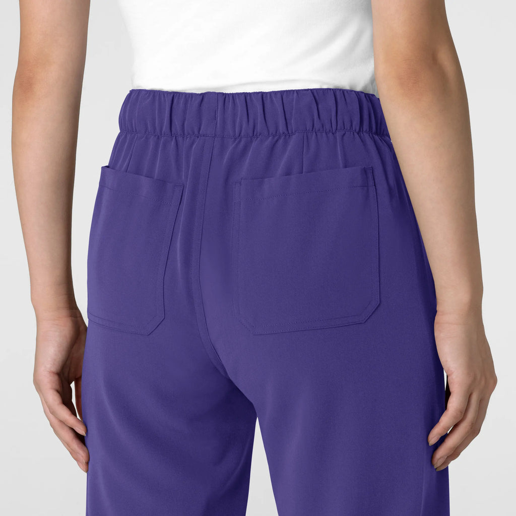 Wink Scrubs Women's Stovepipe High-Low Hem Scrub Pant Grape | scrub-supply.com