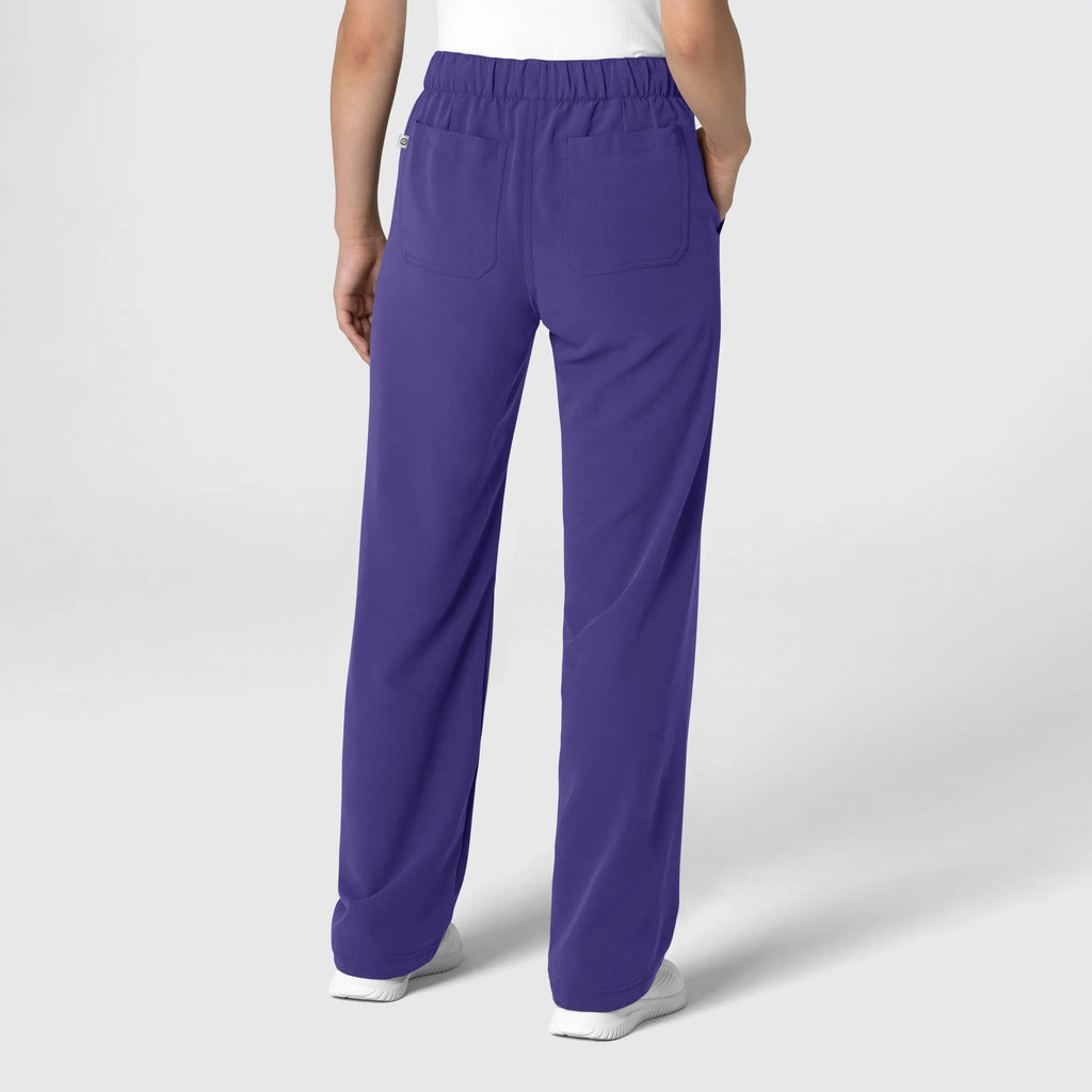 Wink Scrubs Women's Stovepipe High-Low Hem Scrub Pant Grape | scrub-supply.com