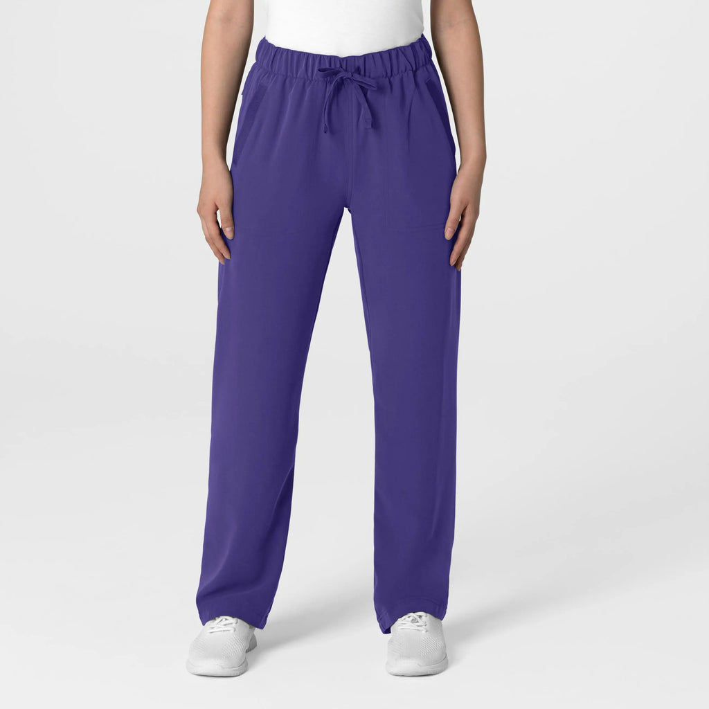 Wink Scrubs Women's Stovepipe High-Low Hem Scrub Pant Grape | scrub-supply.com